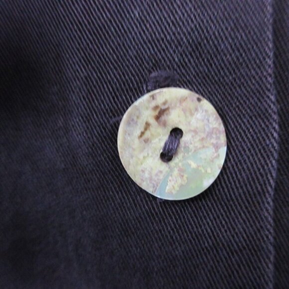 Bryn Walker Button Front Tencel Shirt Women L Purple Blouse Casual Lagenlook 400 - Picture 6 of 10